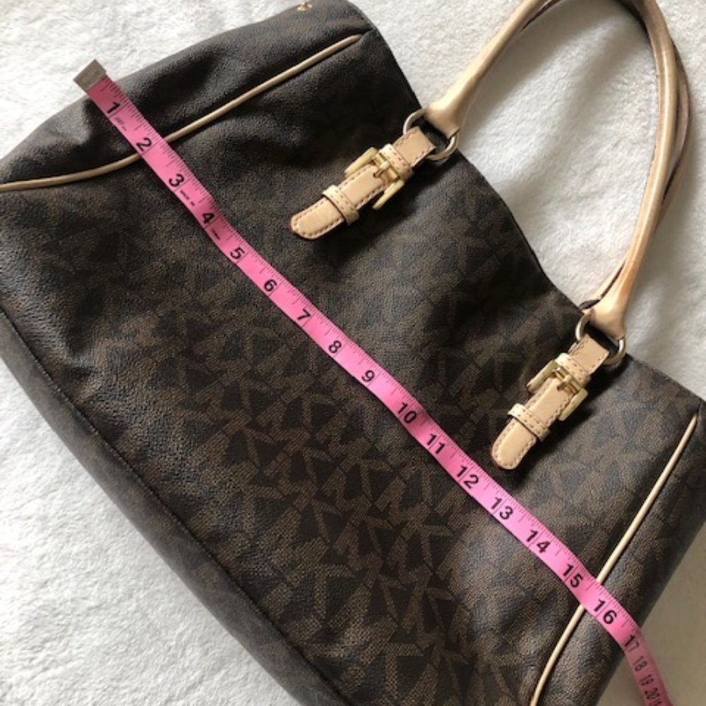 Signature Mk Michael Kors Large Tote Canvas Bag - image 2